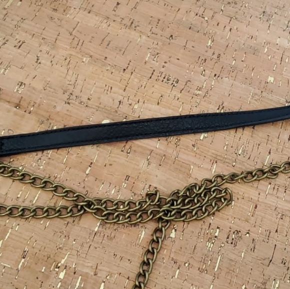 Mossimo Faux Leather Crossbody Purse w/ Metallic Silver/Gold Studs Details - Picture 7 of 8